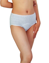 LOSHA SUPER WEICHER BAUMWOLL-HOCHTAILLEN PERIODEN-SLIP - GRAU