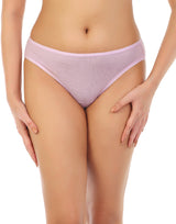Losha super weiche Baumwoll-Bikini-Slips - Lavendel