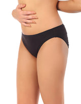 Losha super weiche Baumwoll-Bikini-Slips - SCHWARZ