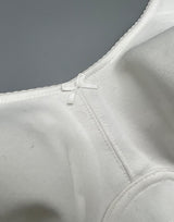 Full Coverage Bra, Super Support, Seamless Molded Cups, Minimizer – White