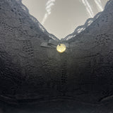 Losha Curvy Doppellagiges Bralette aus durchgehender Spitze – Schwarz