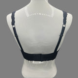 Losha Curvy Doppellagiges Bralette aus durchgehender Spitze – Schwarz