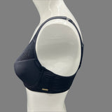 Losha Curvy Doppellagiger Minimizer-Bügel-BH mit Spitzendetail – Schwarz