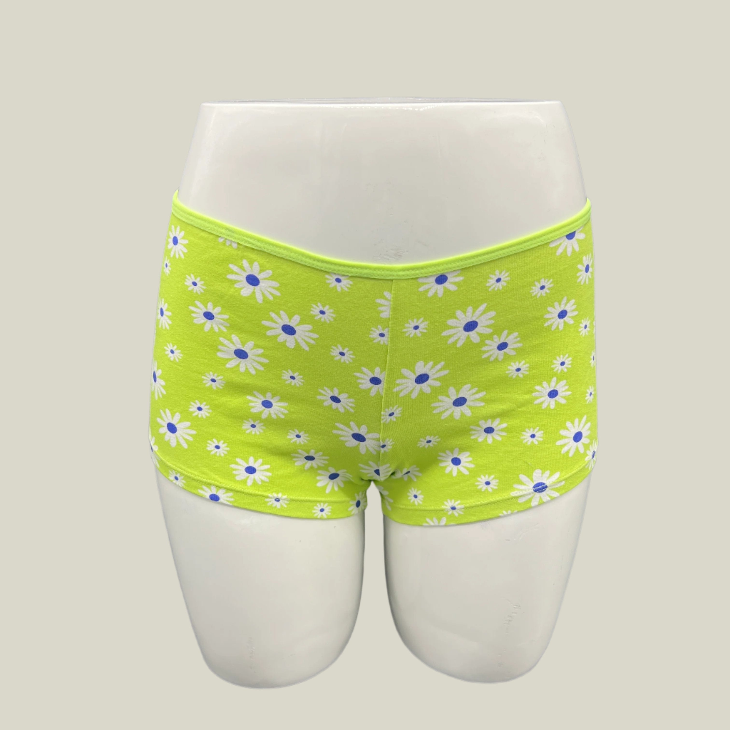 SUPER SOFT BOYSHORTS COTTON PANTIES - Daisy Pattern