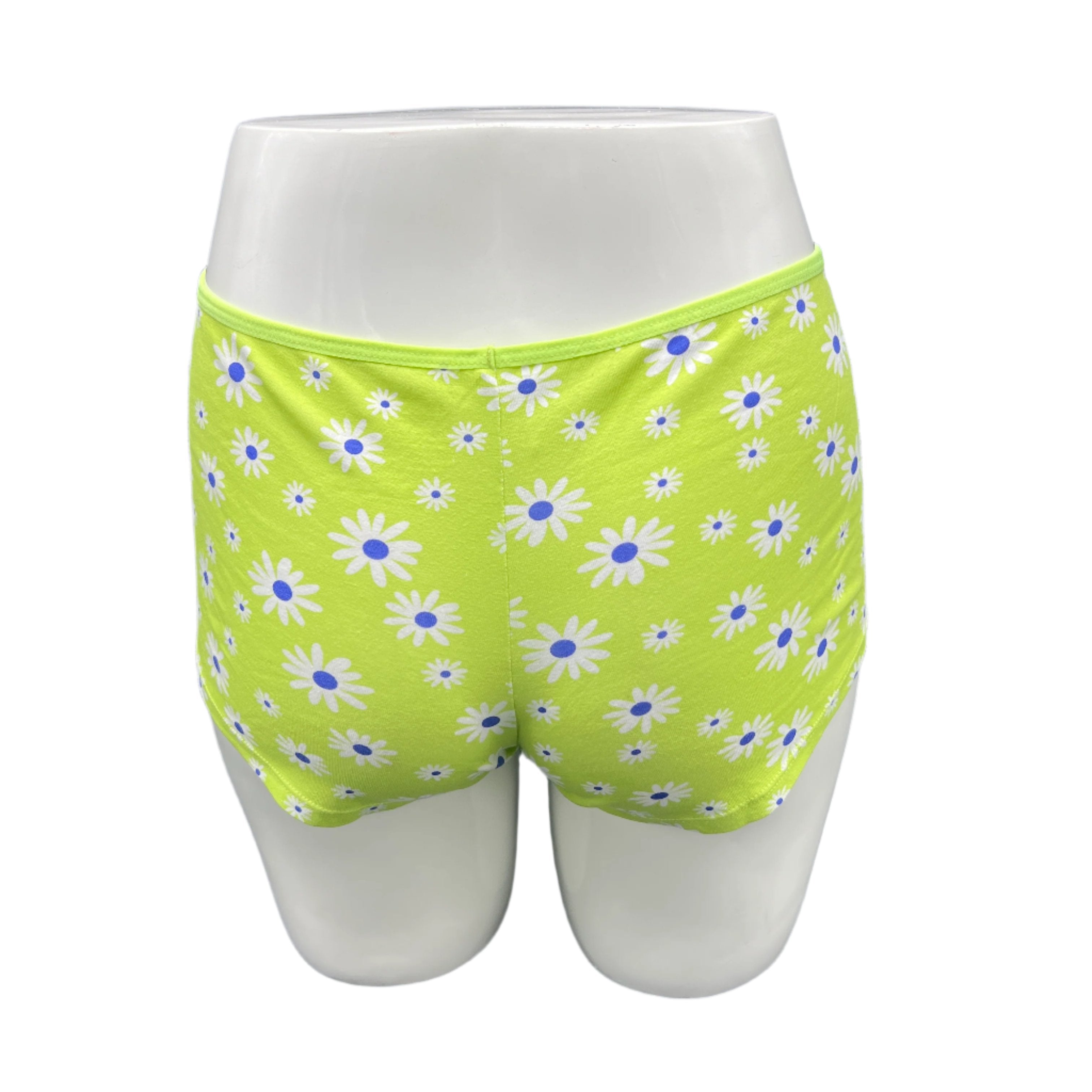 SUPER SOFT BOYSHORTS COTTON PANTIES - Daisy Pattern