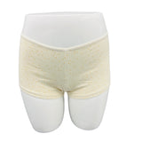 SUPER WEICHE BOYSHORTS BAUMWOLL-SLIP - GOLDENE PUNKTE (OFF-WEISS)