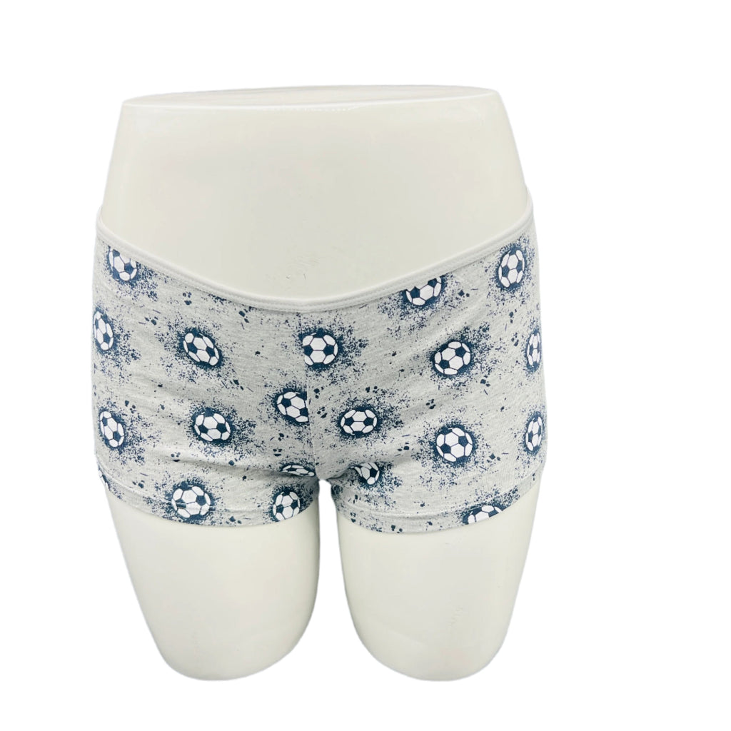 SUPER SOFT BOYSHORTS COTTON BRIEFS - FOOTBALL