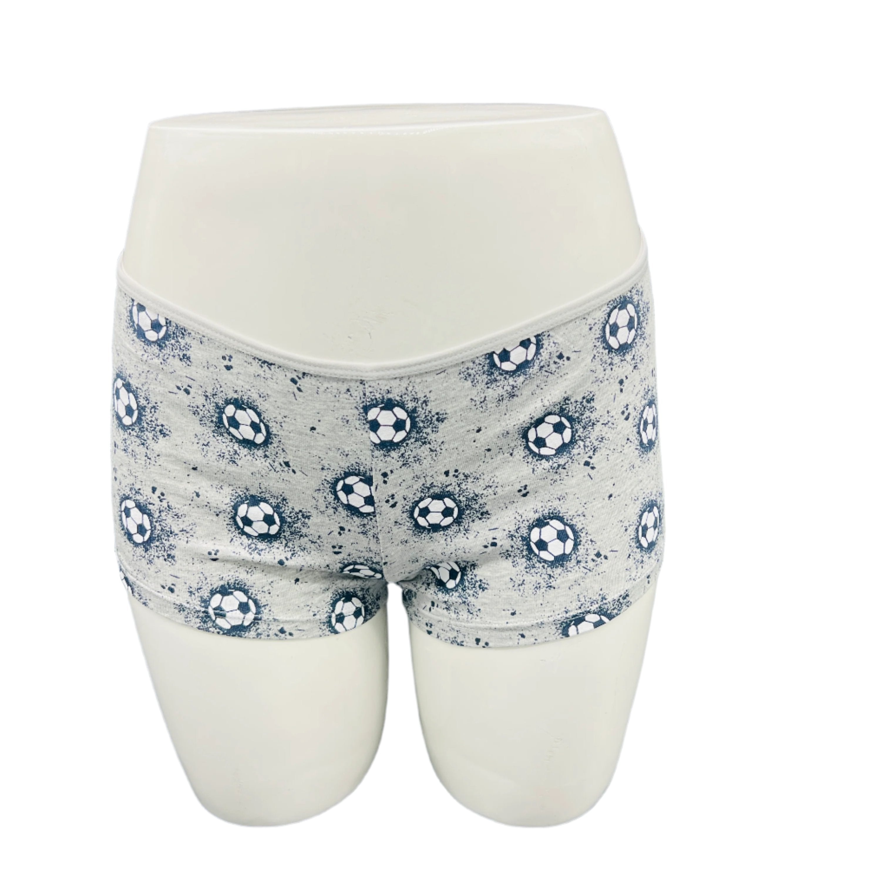 SUPER SOFT BOYSHORTS COTTON BRIEFS - FOOTBALL