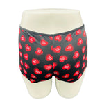 SUPER SOFT BOYSHORTS COTTON PANTIES - RED HEARTS