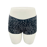 SUPER SOFT BOYSHORTS COTTON PANTIES - DOTS (BLACK)