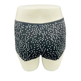 SUPER SOFT BOYSHORTS COTTON PANTIES - DOTS (BLACK)