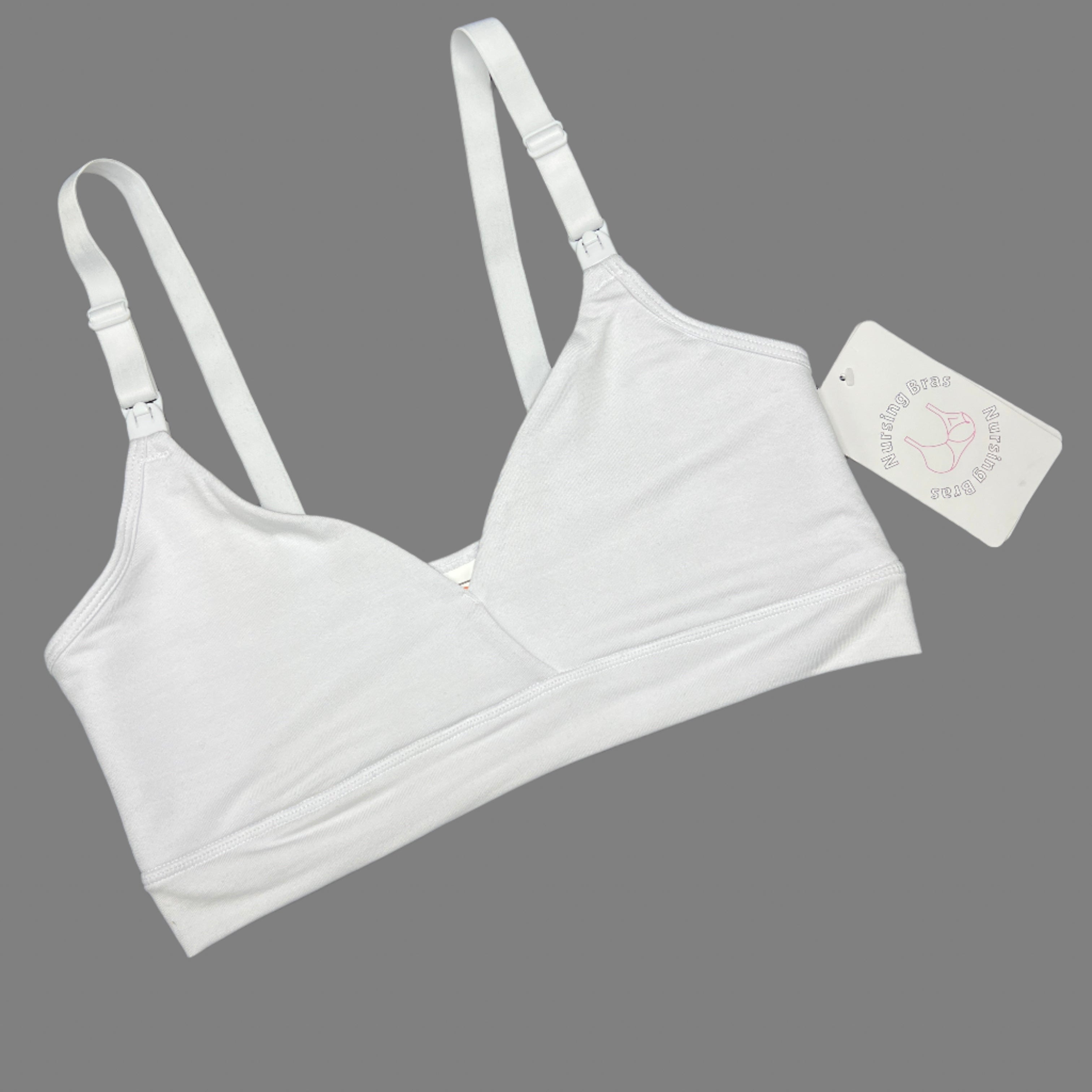 Losha Double Layer Nursing Bra with Side Support – White