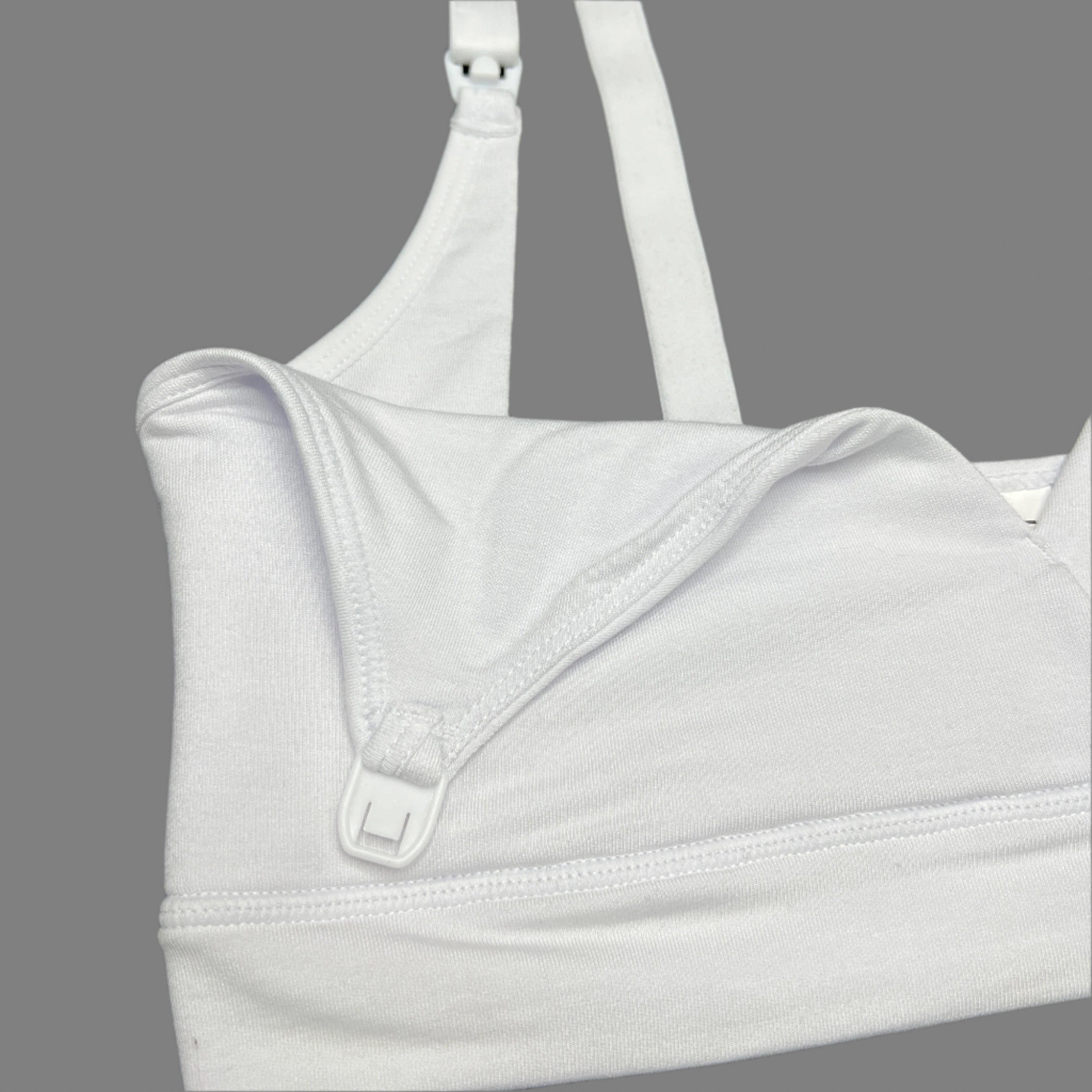 Losha Double Layer Nursing Bra with Side Support – White