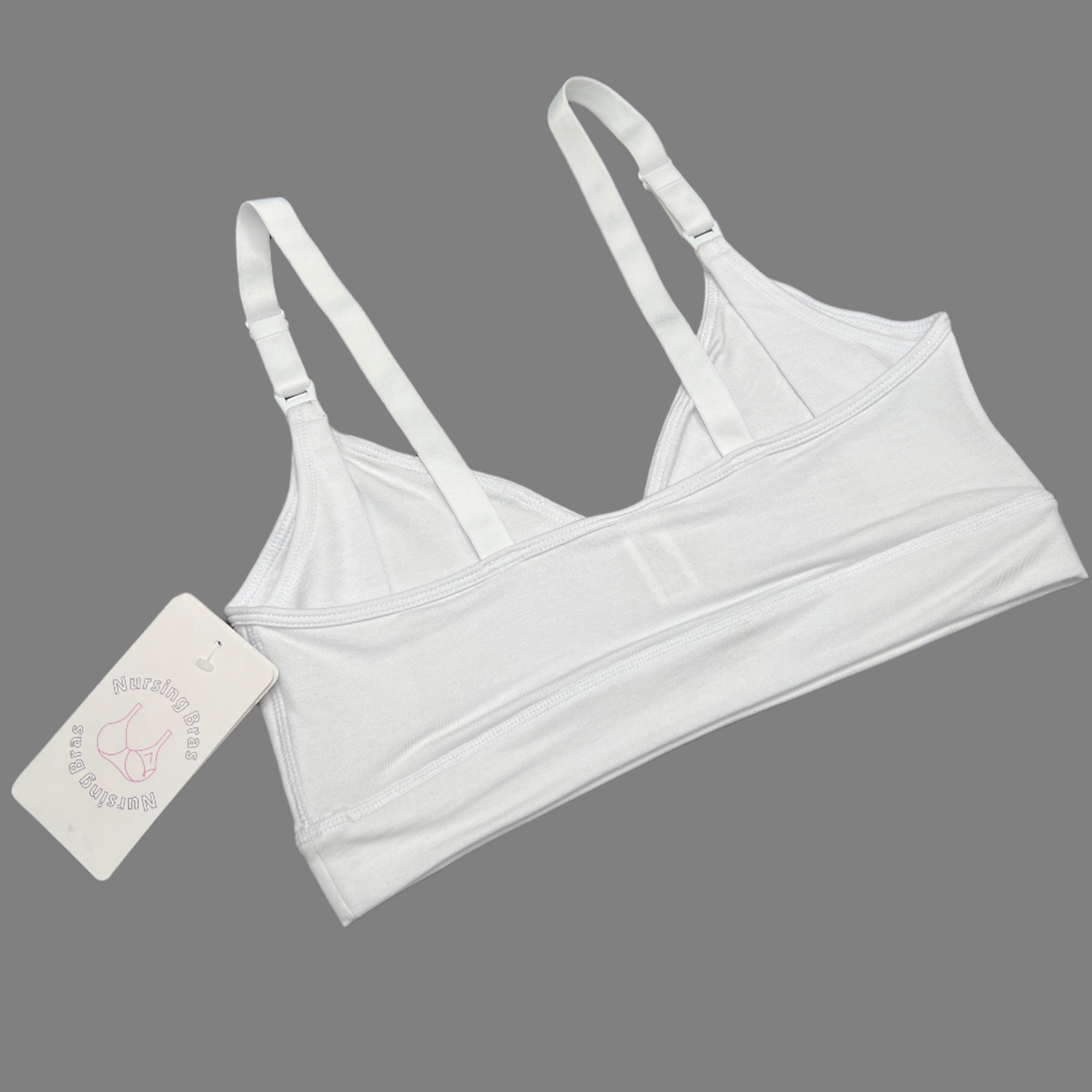 Losha Double Layer Nursing Bra with Side Support – White