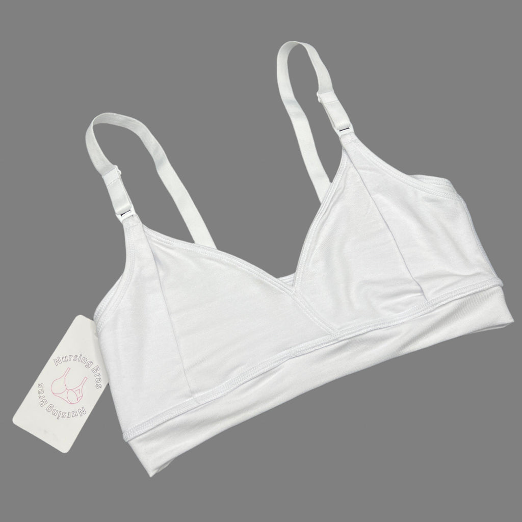 Losha Double Layer Nursing Bra with Side Support – White