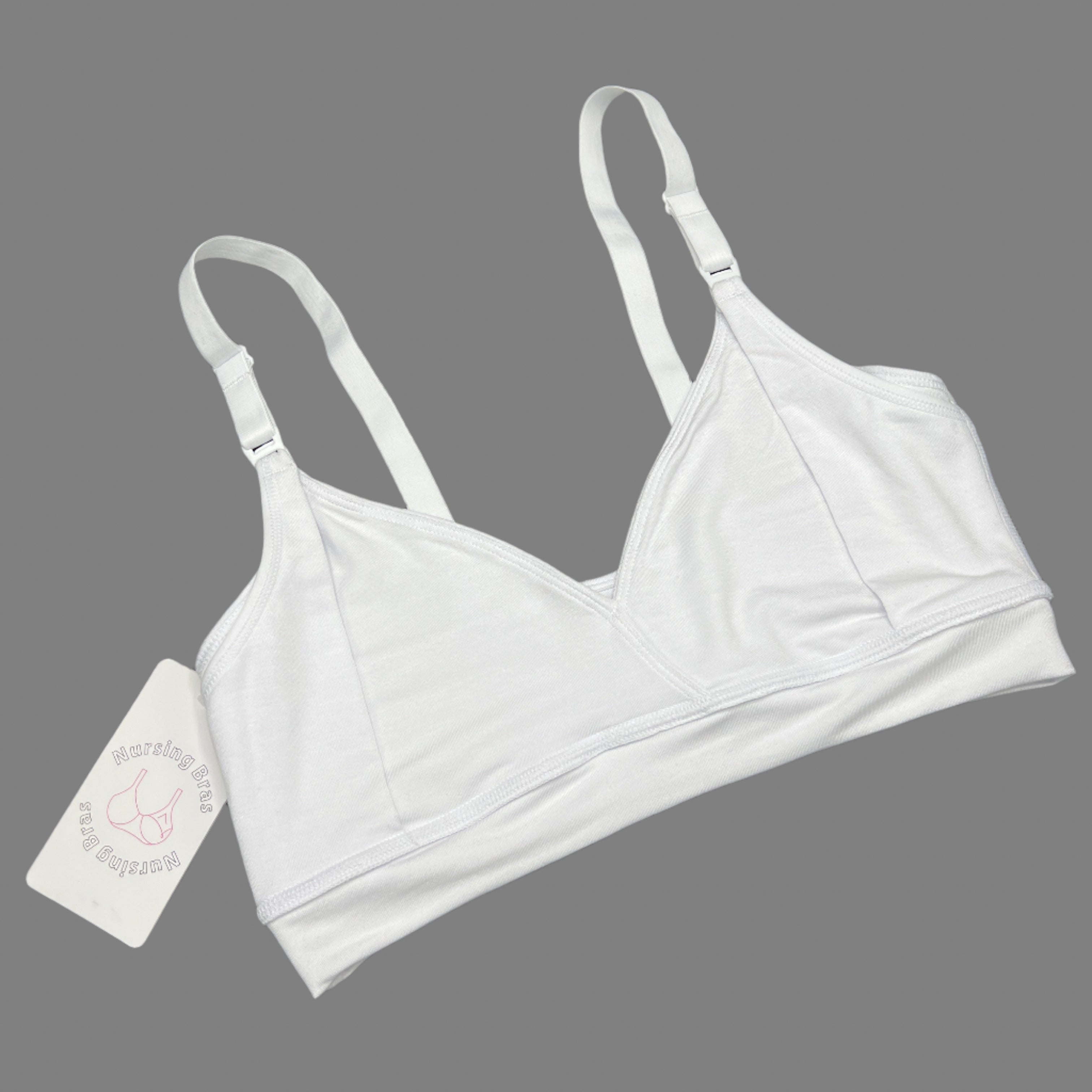 Losha Double Layer Nursing Bra with Side Support – White