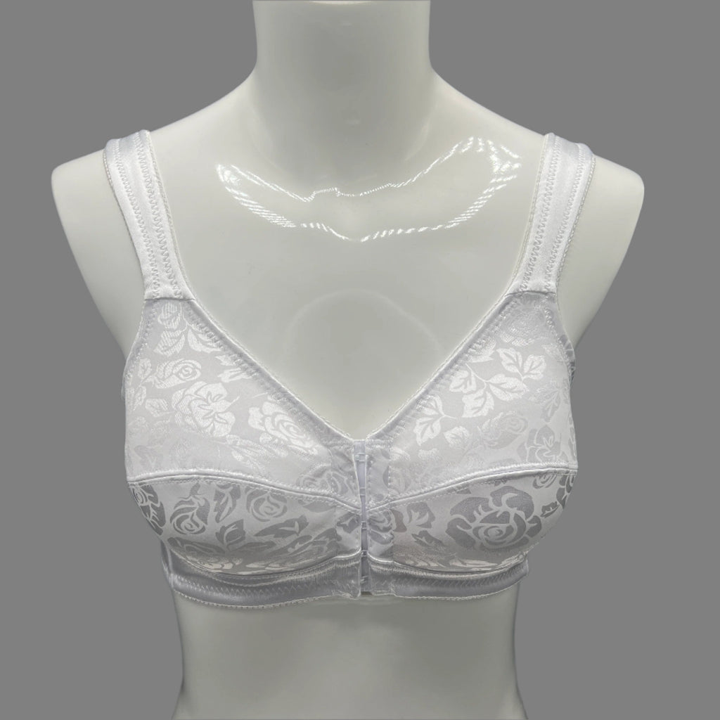 Losha Front-Opening Minimizer Bra – White