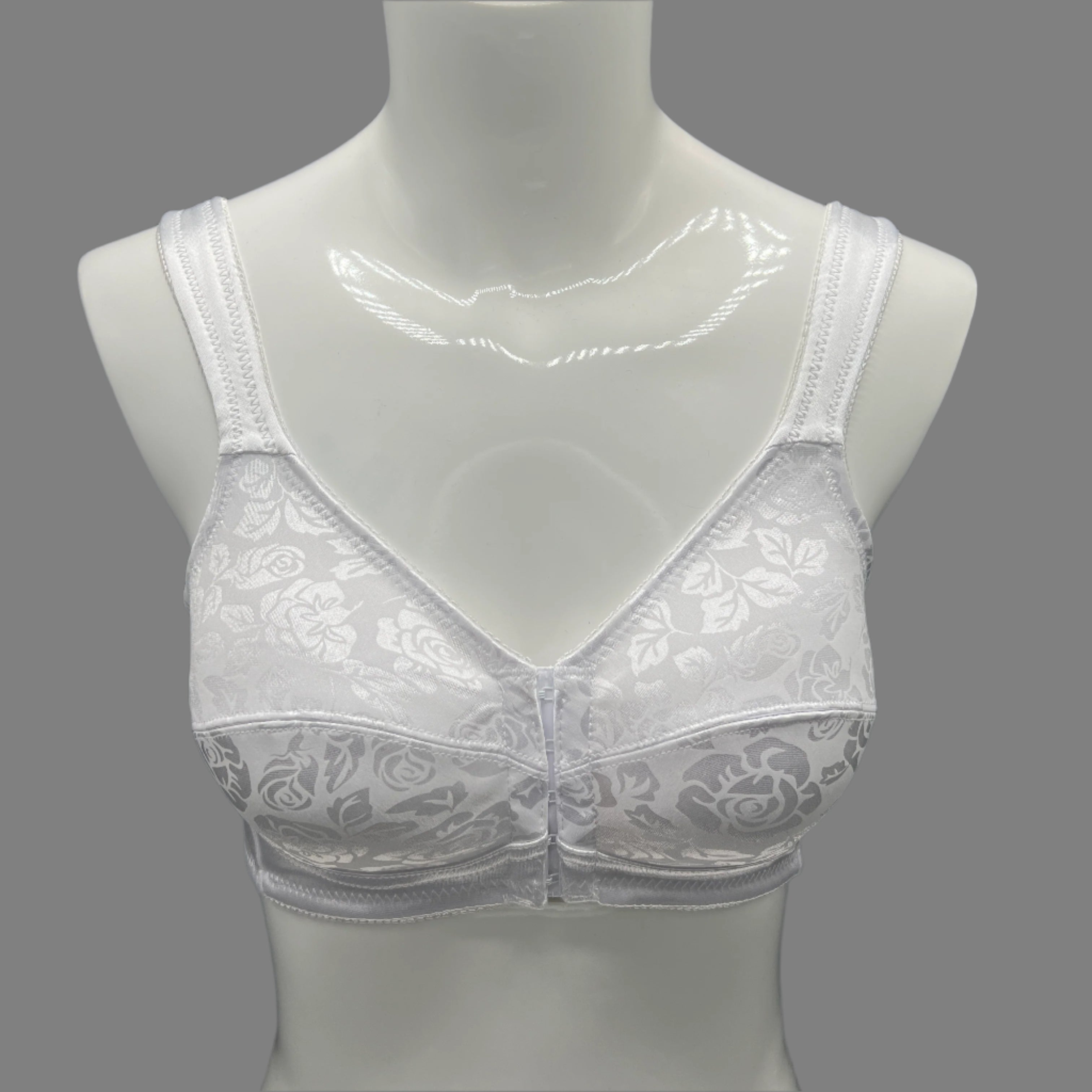 Losha Front-Opening Minimizer Bra – White