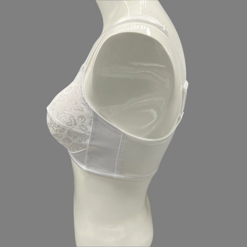 Losha Front-Opening Minimizer Bra – White