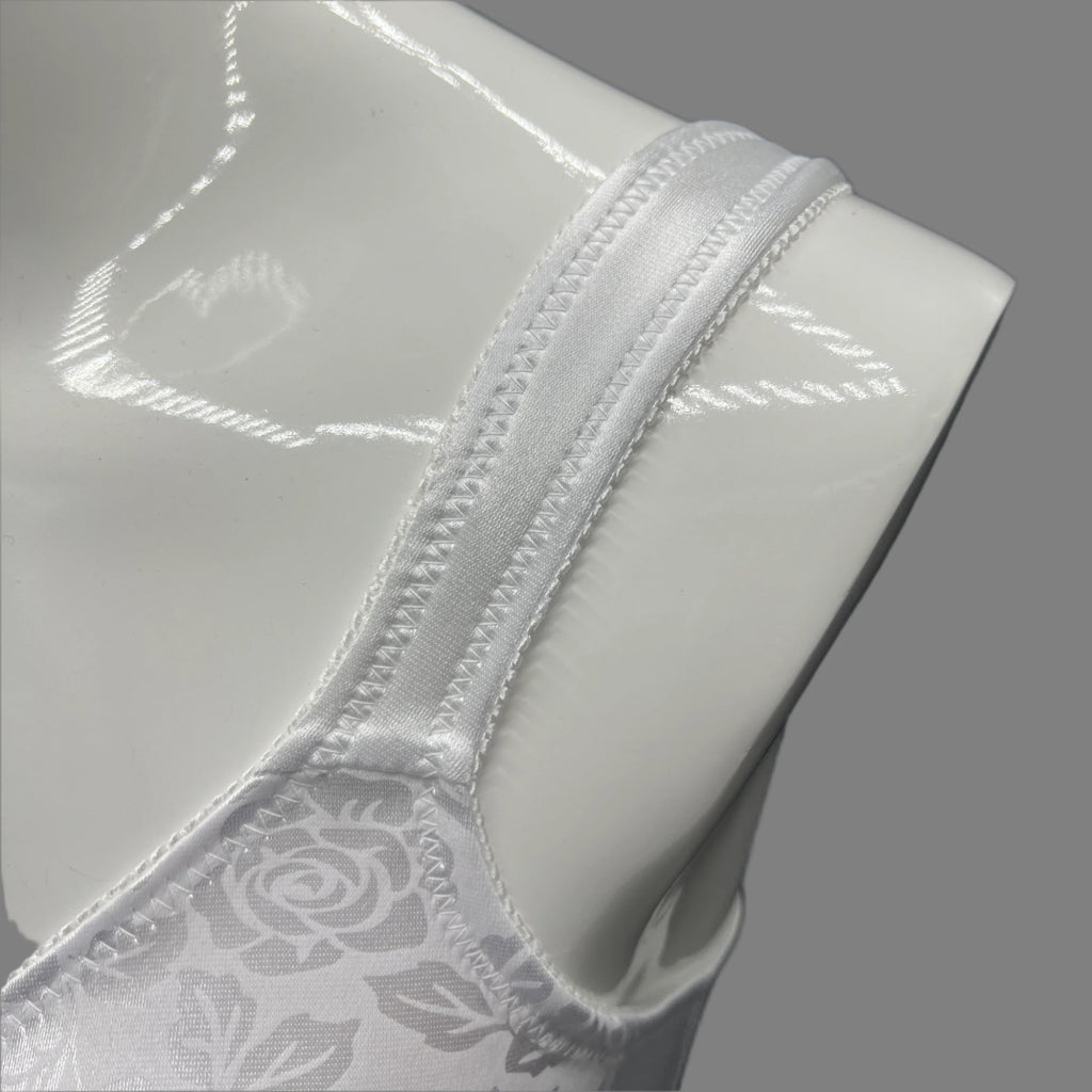 Losha Front-Opening Minimizer Bra – White