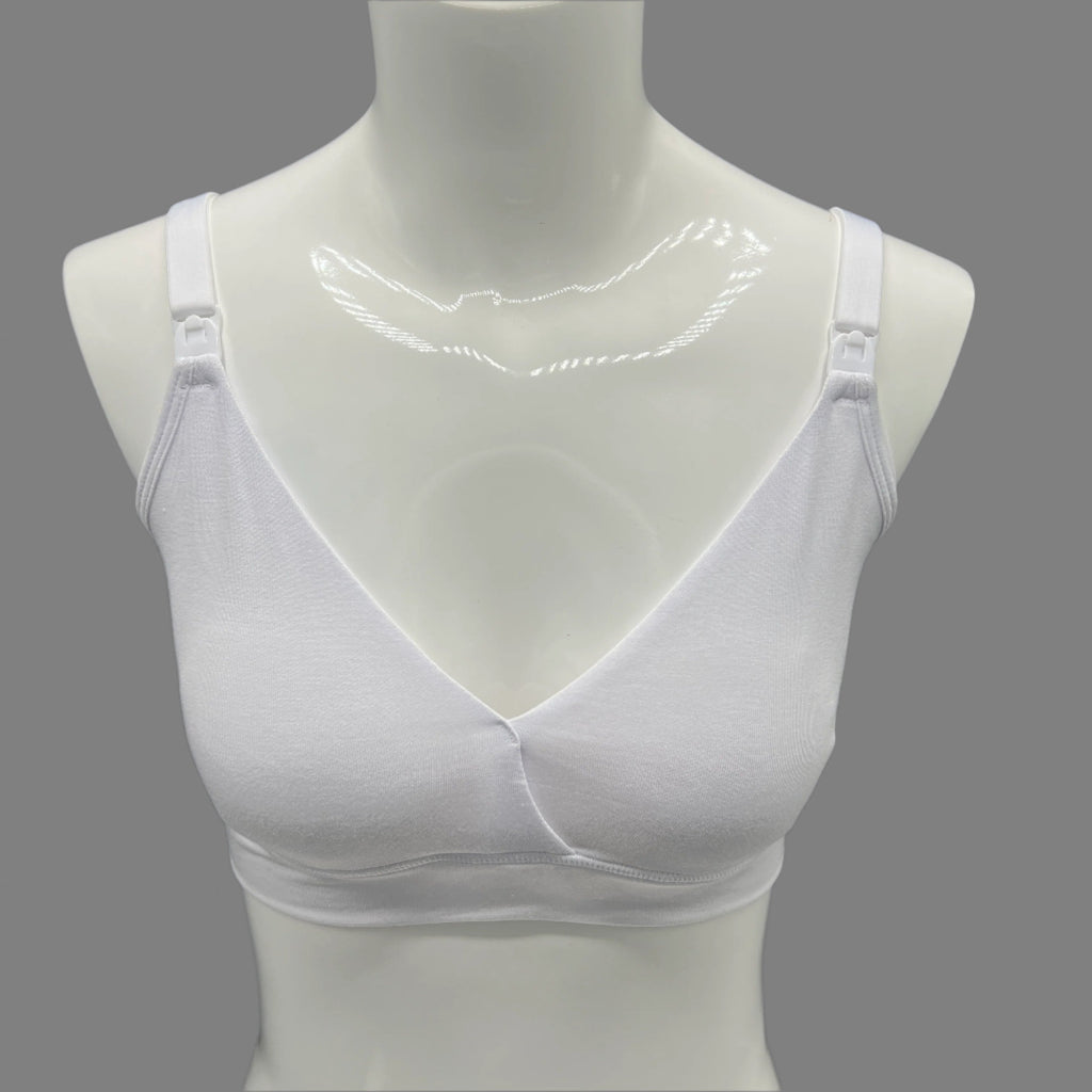 Losha Double Layer Nursing Bra with Side Support – White