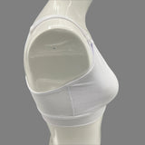 Losha Doppellagiger Still-BH mit seitlichem Halt – Weiß