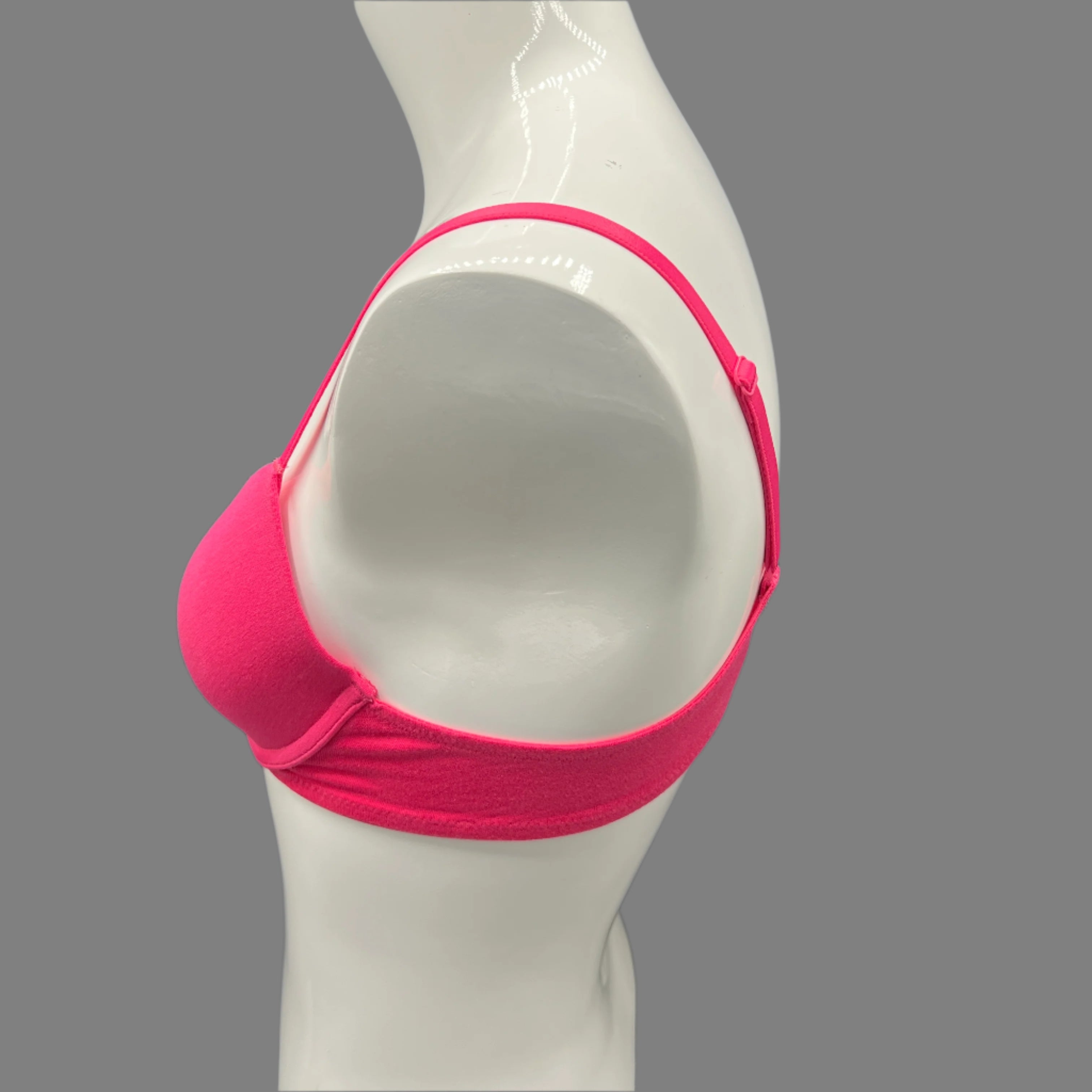 Losha Low-Cut Lightly Padded Underwire Cotton T-Shirt Bra – Barbie Pink