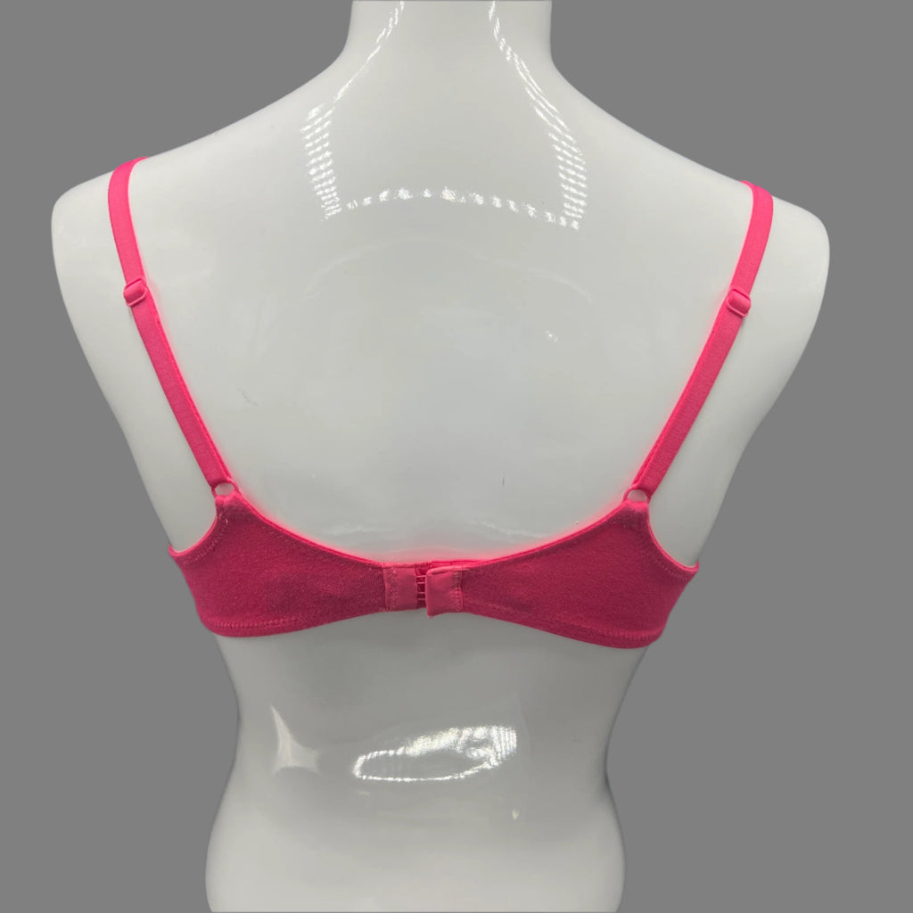 Losha Low-Cut Lightly Padded Underwire Cotton T-Shirt Bra – Barbie Pink