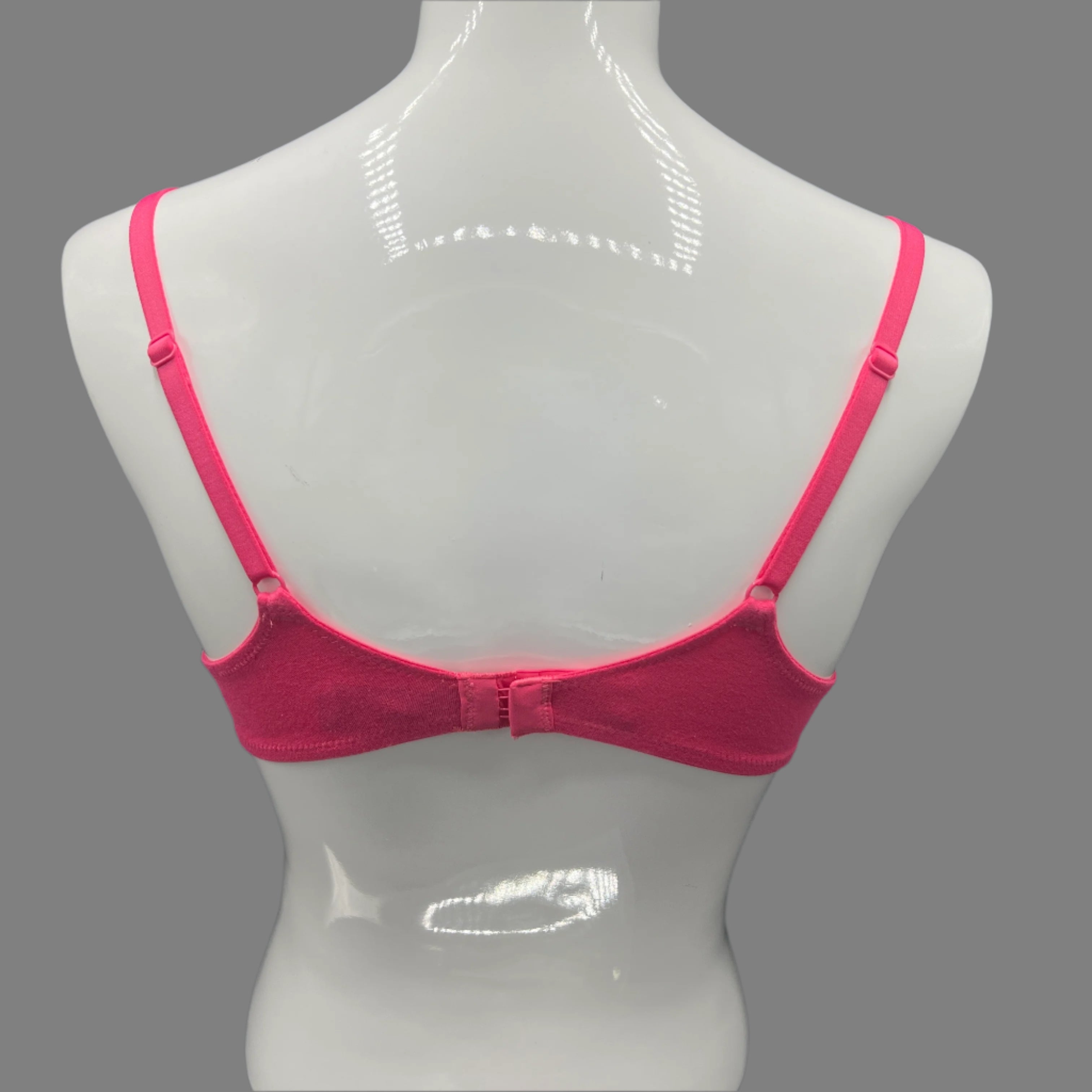 Losha Low-Cut Lightly Padded Underwire Cotton T-Shirt Bra – Barbie Pink