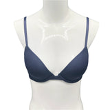 Losha Plunge Lightly Padded Underwire Cotton T-Shirt Bra – Navy Blue