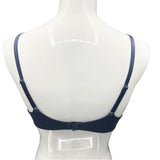 Losha Plunge Lightly Padded Underwire Cotton T-Shirt Bra – Navy Blue