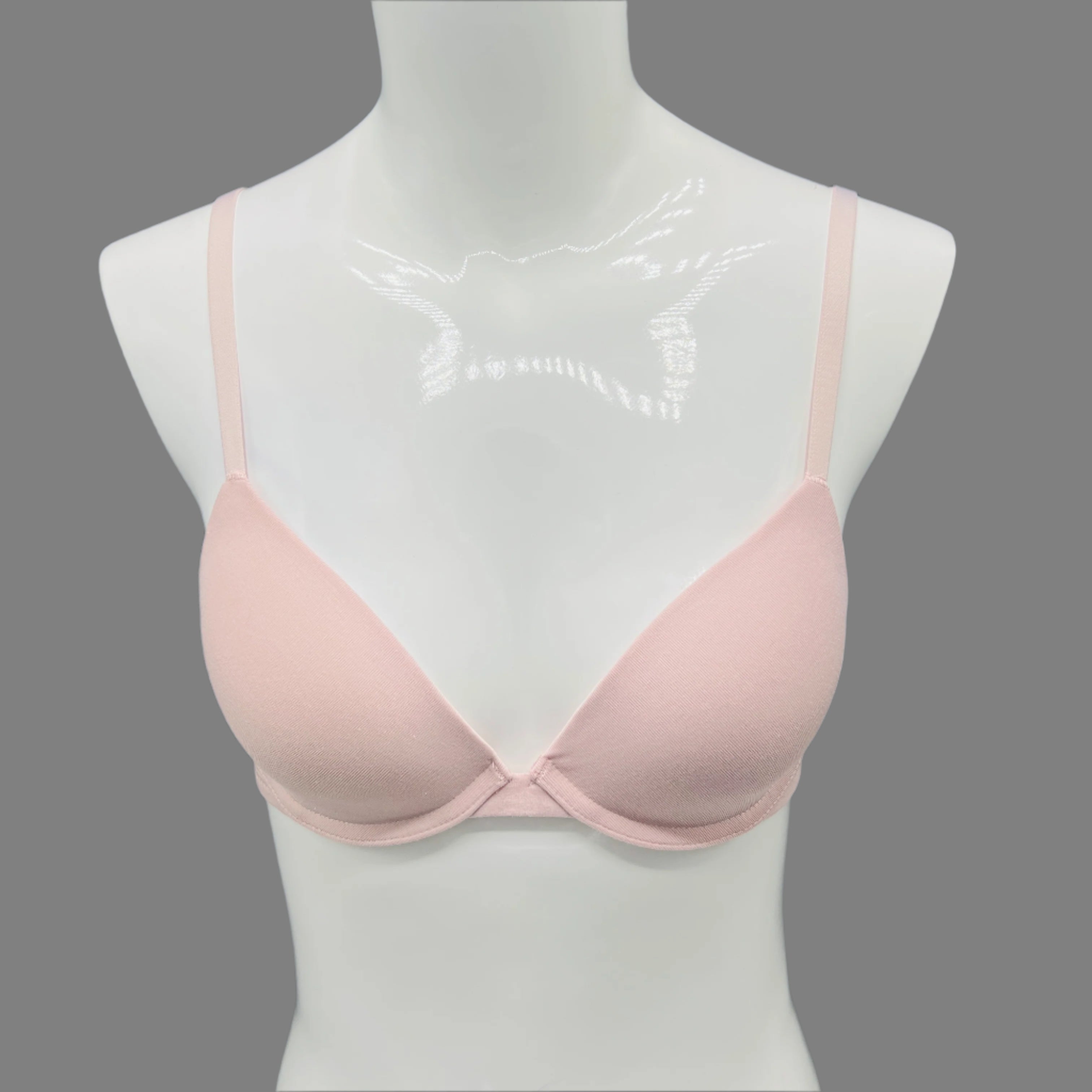 Losha Plunge Lightly Padded Underwire Cotton T-Shirt Bra – Blush