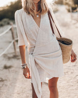 Solara Tie-Wrap Dress