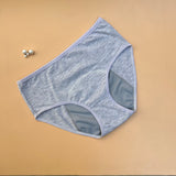 LOSHA SUPER WEICHER BAUMWOLL-HOCHTAILLEN PERIODEN-SLIP - GRAU