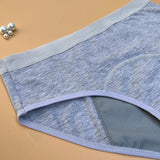 PACK MIT 2 LOSHA SUPER WEICHEN BAUMWOLL-MITTELTAILLEN PERIODEN-SLIPS - ASSORTIERT