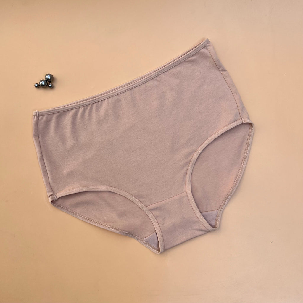 PACK OF 3 LOSHA SUPER SOFT HIGH-WAIST COTTON BRIEFS - ASSORTED