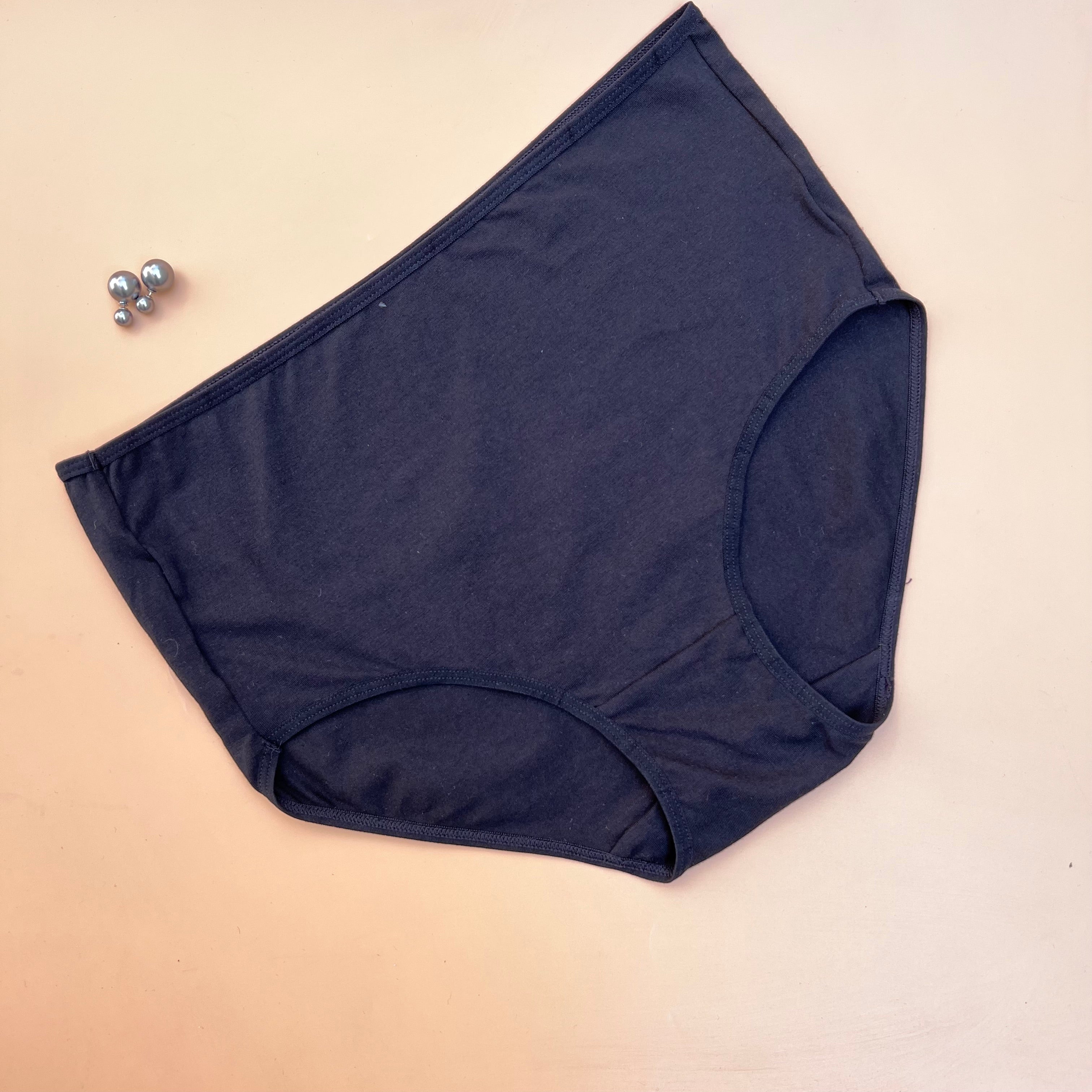 PACK OF 3 LOSHA SUPER SOFT HIGH-WAIST COTTON BRIEFS - ASSORTED