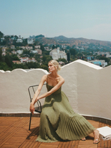 Lorelei™ | Dress with emerald green elegance