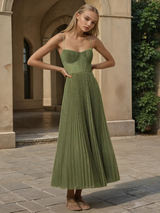 Lorelei™ | Dress with emerald green elegance