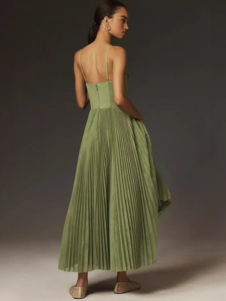 Lorelei™ | Dress with emerald green elegance
