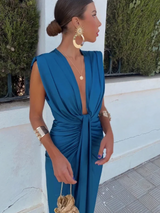 Crocetta™ | Elegant neckline dress