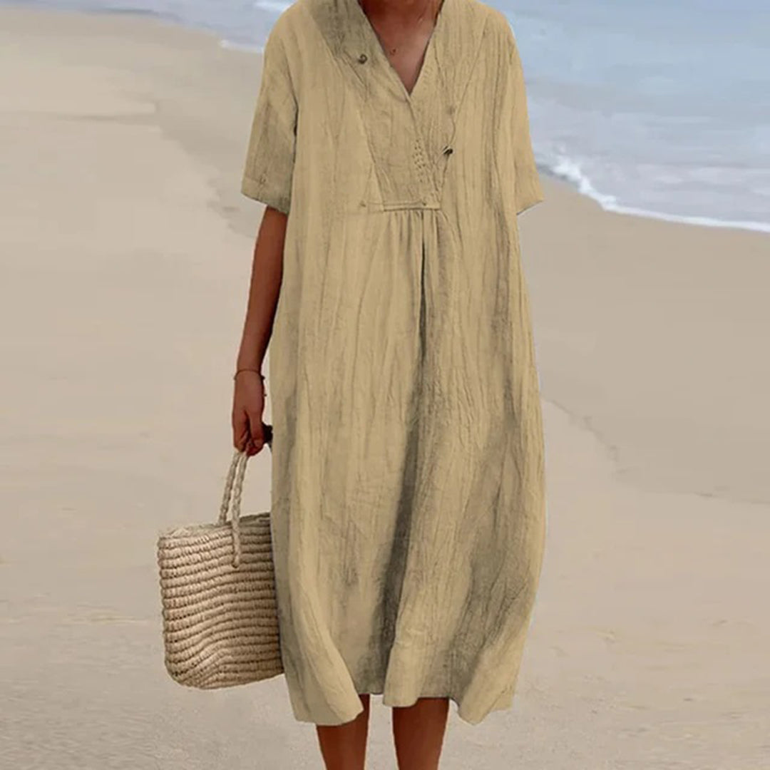 Kendra™ | Loose-fitting midi dress in casual style