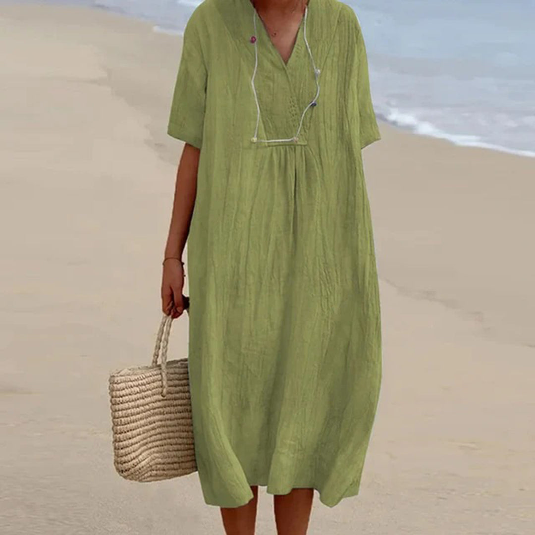 Kendra™ | Loose-fitting midi dress in casual style
