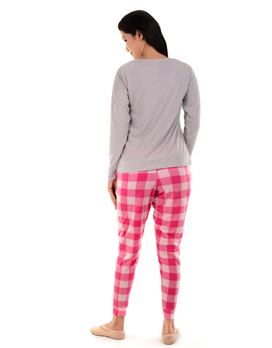 Be Wonderful Long Sleeve Shirt and Jogging Set – Carmine Rose