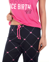 Sassy Since Birth Tank and Capri Set - Pink Cosmo