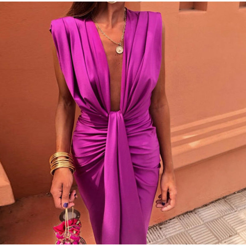 Crocetta™ | Elegant neckline dress