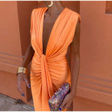 Crocetta™ | Elegant neckline dress