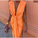 Crocetta™ | Elegant neckline dress