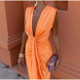 Crocetta™ | Elegant neckline dress