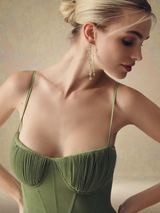 Lorelei™ | Dress with emerald green elegance